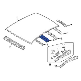 Mazda OE - Center Front Roof Bow