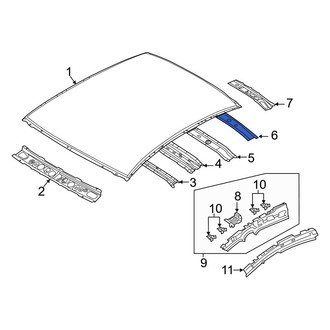 Mazda OE - Rear Roof Bow