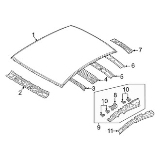 Mazda OE - Roof & Components (Mexico Built, W/O Sunroof), (Base Sedan)