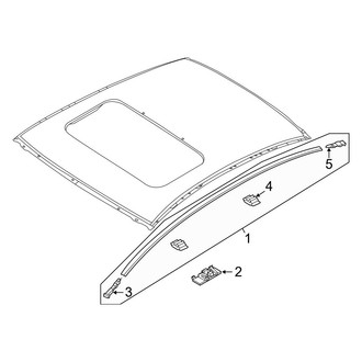 Mazda OE - Roof - Exterior Trim (Japan Built), (Base Sedan)