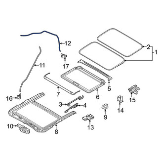Mazda OE - Rear Sunroof Drain Hose