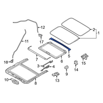 Mazda OE - Sunroof Drip Rail