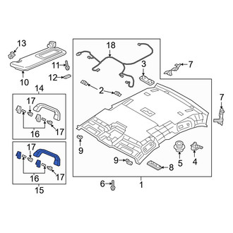 Mazda OE - Rear Left Interior Grab Bar