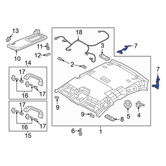 Mazda OE - Left Headliner Insulator