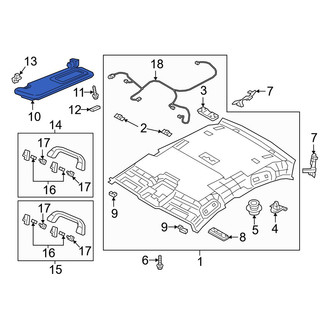 Mazda OE - Right Sun Visor