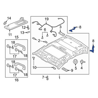 Mazda OE - Right Headliner Insulator