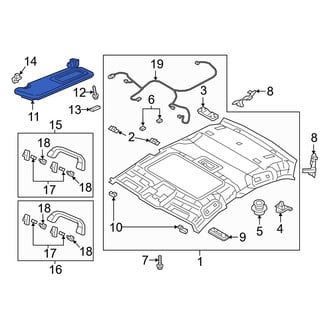 Mazda OE - Right Sun Visor