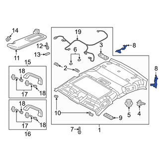 Mazda OE - Left Headliner Insulator