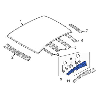 Mazda OE - Right Roof Side Rail