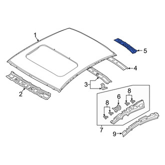Mazda OE - Rear Roof Header Panel