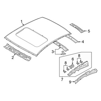 Mazda OE - Roof & Components (With Sunroof), (2.5 Turbo Premium Plus / Carbon Edition / Preferred / Premium Hatchback)