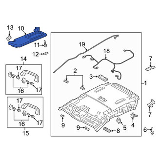 Mazda OE - Right Sun Visor