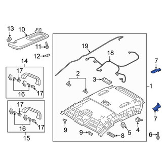 Mazda OE - Left Headliner Insulator