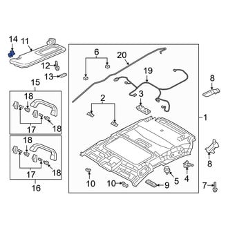 Mazda OE - Sun Visor Holder