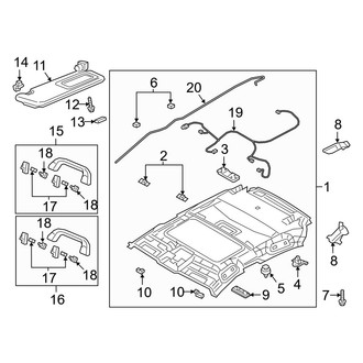 Mazda OE - Roof - Interior Trim (With Sunroof), (Preferred / Premium Hatchback)