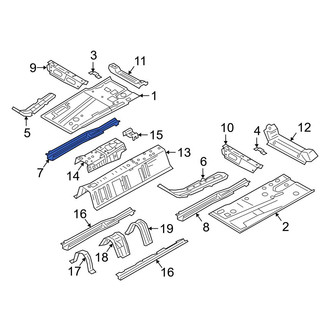 Mazda OE - Front Right Floor Side Rail