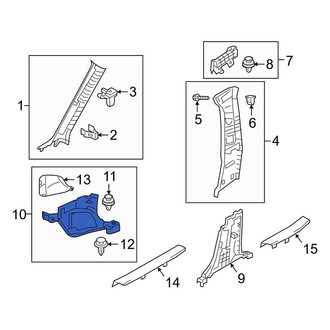 Mazda OE - Right Kick Panel Trim