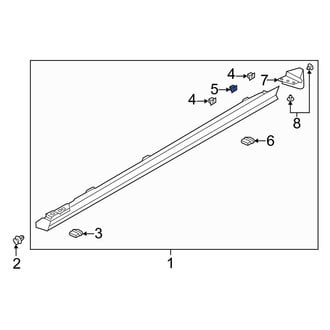 Mazda OE - Rear Rocker Panel Molding Clip