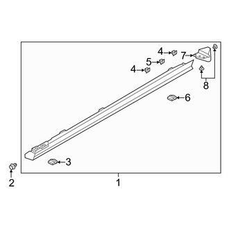 Mazda OE - Pillars, Rocker & Floor - Exterior Trim (Japan Built), (Base / Preferred / Premium / Select Sedan)