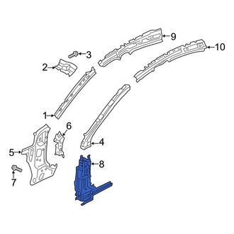Mazda OE - Left Lower Body A-Pillar Reinforcement