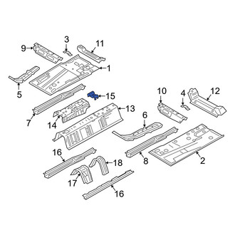 Mazda OE - Center Rear Floor Pan Reinforcement