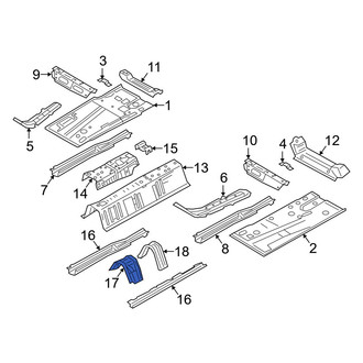 Mazda OE - Center Floor Pan Crossmember