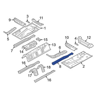 Mazda OE - Front Left Floor Side Rail