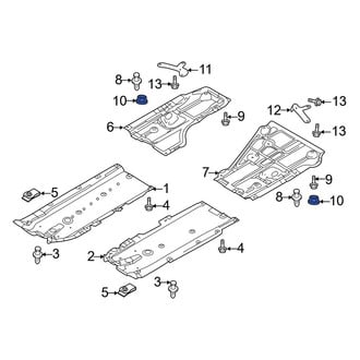 Mazda OE - Radiator Support Splash Shield Nut
