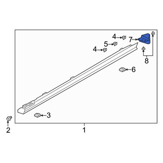 Mazda OE - Left Stone Deflector