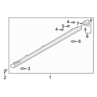 Mazda OE - Pillars, Rocker & Floor - Exterior Trim (Mexico Built), (Base / Preferred / Premium / Select Sedan)