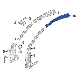 Mazda OE - Left Roof Side Rail Reinforcement