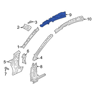 Mazda OE - Left Roof Side Rail