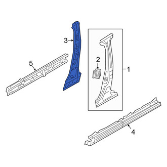 Mazda OE - Left Body B-Pillar Reinforcement