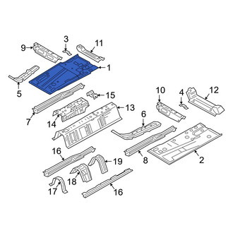 Mazda OE - Front Right Floor Pan