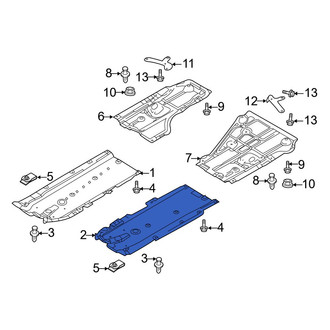 Mazda OE - Front Left Floor Pan Splash Shield