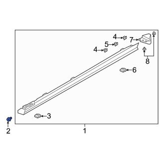 Mazda OE - Rear Rocker Panel Molding Clip