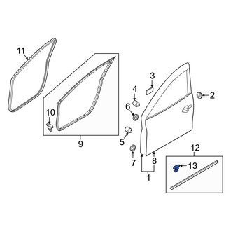 Mazda OE - Door Seal Clip