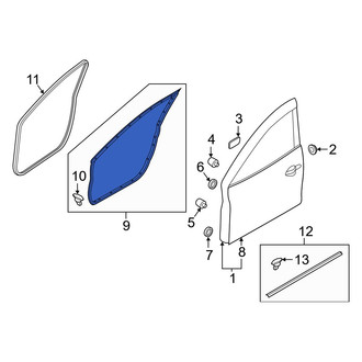 Mazda OE - Front Left Outer Door Seal