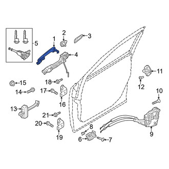 Mazda OE - Front Right Outer Exterior Door Handle
