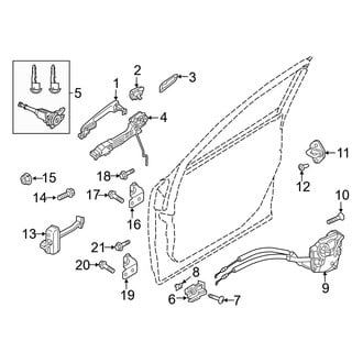Mazda OE - Front Door - Lock & Hardware (Japan Built), (Sedan)