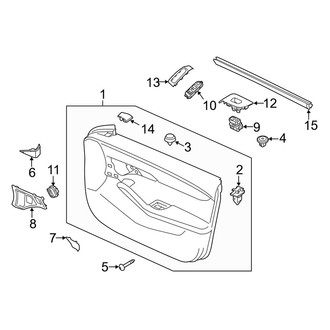 Mazda OE - Front Door - Interior Trim (Japan Built), (Sedan)