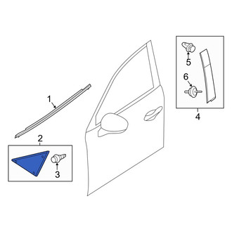 Mazda OE - Front Right Door Molding