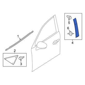 Mazda OE - Rear Right Door Applique