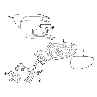 Mazda OE - Front Door - Outside Mirrors (Mexico Built)
