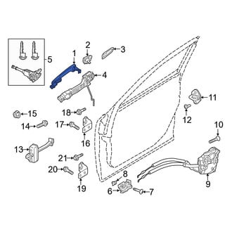Mazda OE - Front Left Outer Exterior Door Handle