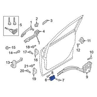 Mazda OE - Front Right Inner Interior Door Handle