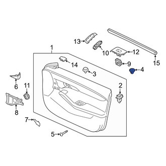 Mazda OE - Door Interior Trim Panel Grommet