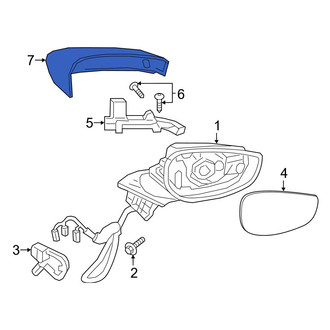 Mazda OE - Front Right Door Mirror Cover