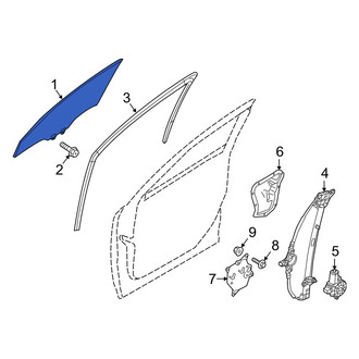 Mazda OE - Front Left Door Glass