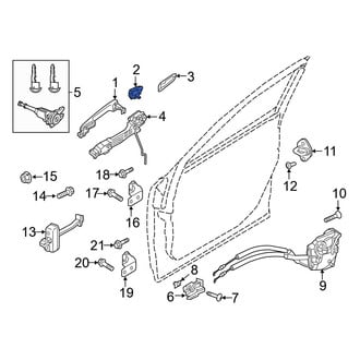 Mazda OE - Front Left Exterior Door Handle Cover